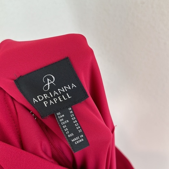 Adrianna Papell Pink Knit Crepe Jumpsuit - Picture 10 of 10